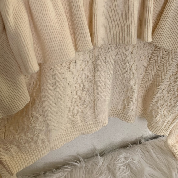 Project Naadam Mock Turtleneck Ruffle Sweater - Picture 7 of 7